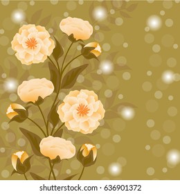 abstract floral background for Wedding card or invitation
