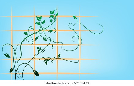 abstract floral background for your design, vector illustration