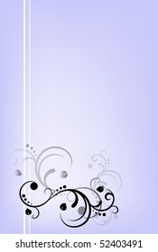 abstract floral background for your design, vector illustration