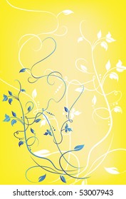 abstract floral background for your design, vector illustration