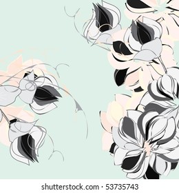 Abstract floral backgrounds