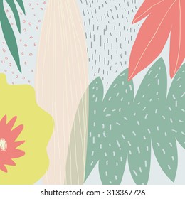 abstract floral backgrounds, covers for text
