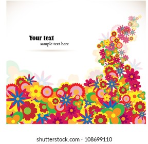 abstract floral background,text space