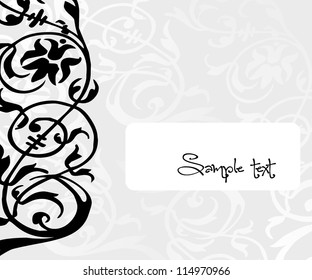 Abstract floral background/Vector illustration
