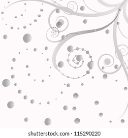 Abstract floral background/Vector illustration