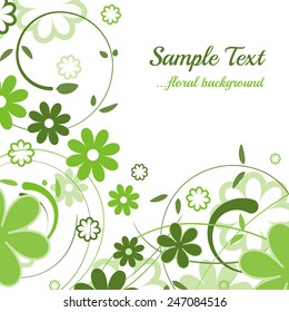 Abstract floral background/vector illustration