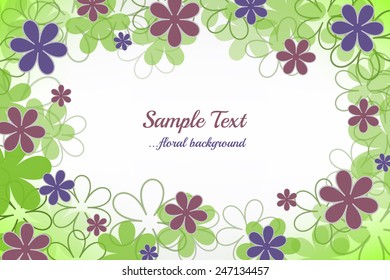 Abstract floral background/vector illustration