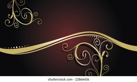abstract floral banner