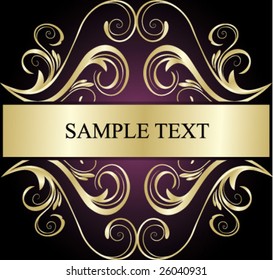 abstract floral banner