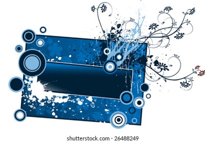 abstract floral banner