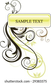 abstract floral banner