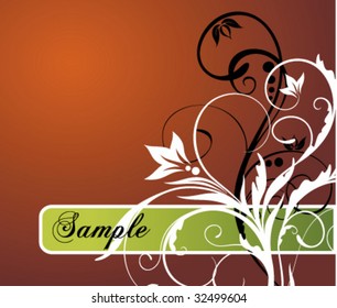 abstract floral banner