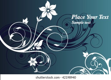 abstract floral banner