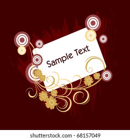 Abstract Floral Banner