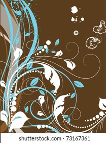 Abstract floral banner.