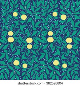Abstract floral botanical vector seamless pattern