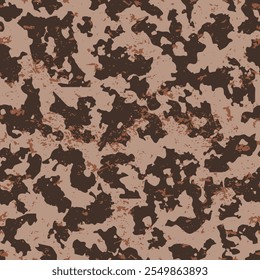 Abstract floral camouflage seamless pattern grunge