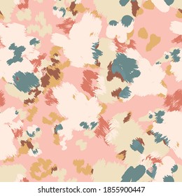 Abstract floral camouflage. Seamless pattern.Modern animal skin pattern with flower shapes . Creative  contemporary floral seamless pattern.