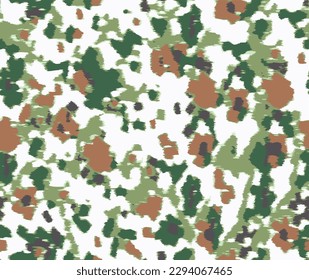 Abstract floral camouflage. Seamless pattern.Modern animal skin pattern with flower shapes . Creative contemporary floral seamless pattern.