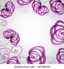 Abstract floral card