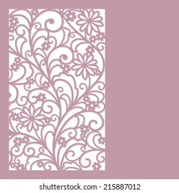 abstract  floral  card
