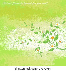 abstract floral card