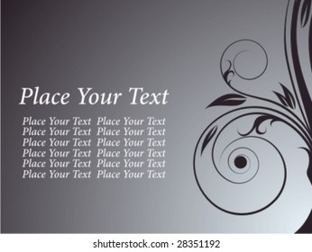abstract floral card