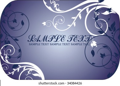 abstract floral card