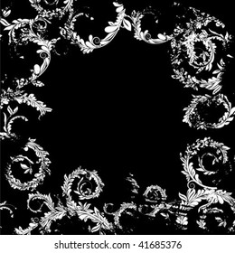 tarjeta floral abstracta