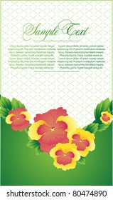 abstract floral card