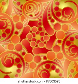 Abstract floral card