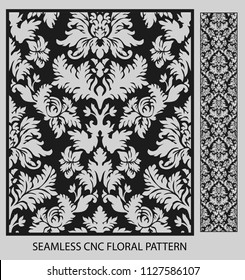 Abstract Floral CNC Cutting pattern 