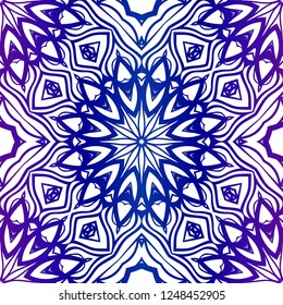 Abstract Floral Color Pattern. Seamless Vector Illustration. For Fantastic Design, Wallpaper, Background, Print. Meon color.