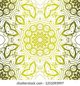 Abstract Floral Color Pattern. Seamless Vector Illustration. For Fantastic Design, Wallpaper, Background, Print. Meon color.