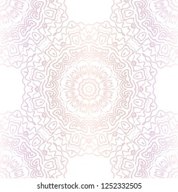 Abstract Floral Color Pattern. Seamless Vector Illustration. For Fantastic Design, Wallpaper, Background, Print. Meon color.