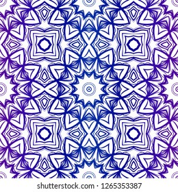 Abstract Floral Color Pattern. Seamless Vector Illustration. For Fantastic Design, Wallpaper, Background, Print. Meon color.