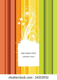 abstract floral colored background with space for your text
