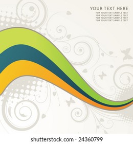 abstract floral colored background with space for your text