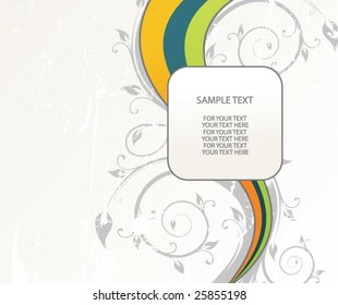 abstract floral colored background with space for your text