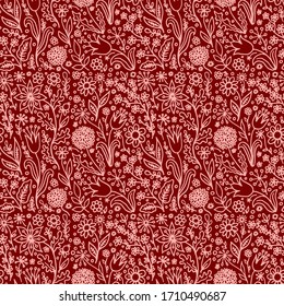 abstract floral colored vector seamless pattern background fabric print 