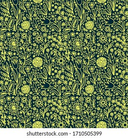 abstract floral colored vector seamless pattern background fabric print 