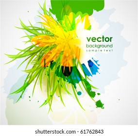 Abstract floral colorful background