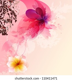 Abstract floral colorful background .vector