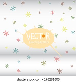Abstract floral colorful background. Vector.