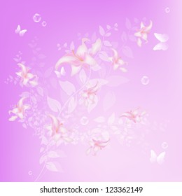 Abstract floral colorful  background.Vector