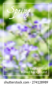 Abstract floral colorful blurred vector background. Best wallpaper for website, banner, presentation, poster, card design