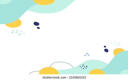 Abstract floral colorful geometric shapes background
