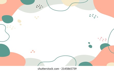 Abstract floral colorful geometric shapes background