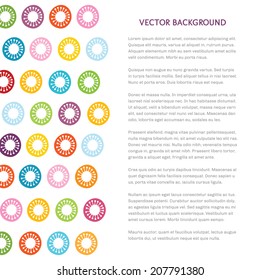 abstract floral colorful scandinavian rounds pattern wallpaper background cover design