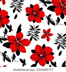 Abstract Floral colour vector pattern design suitable for fashion and fabric needs